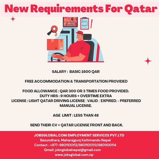 Qatar Requirements-:Drivers in Qatar