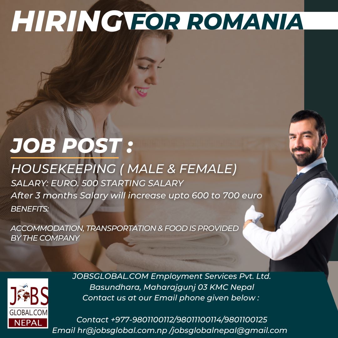 House Keeping  Job Demand Romania, New Job Vacancy in Romania Demand for House Keeping